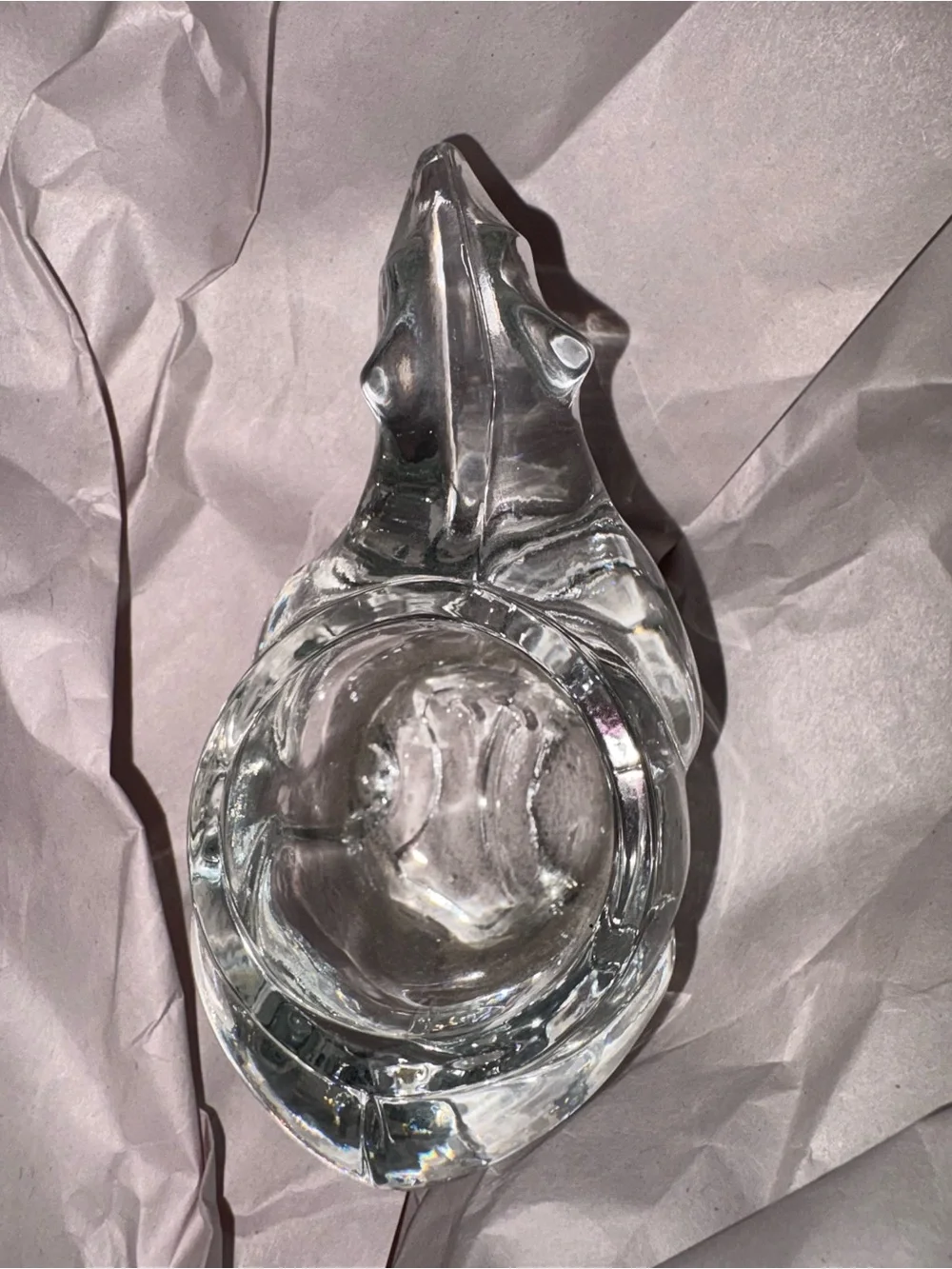 Vtg Indiana Glass Accents | Indiana Glass Co. Polar Bear Candle Tea Light Holder